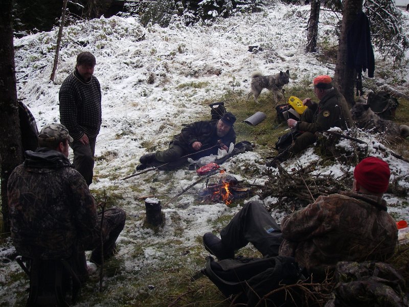 IMGP1918.JPG - Det er kommet endel snø tidlig i elgjakta dette året.