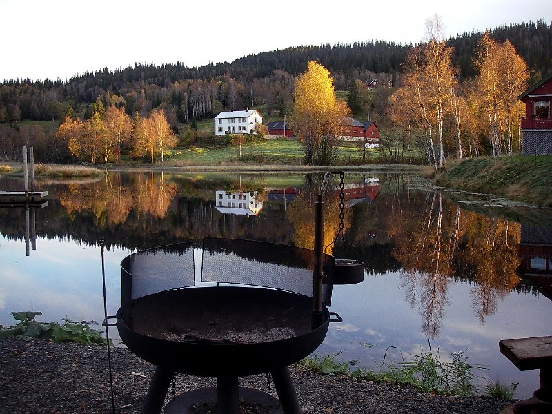IMGP2096.JPG - Morgenstemning ved Snustaddammenen dag i elgjakta 2011 