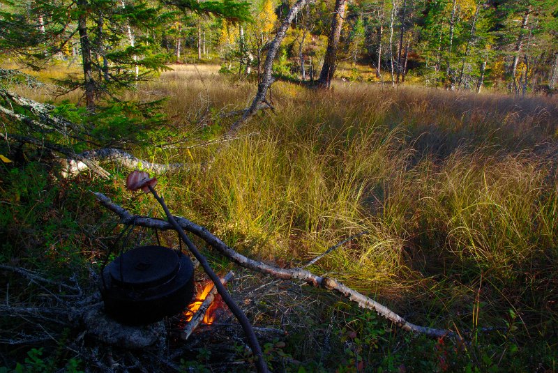 Imgp8885.jpg - Kaffekok og flæsksteiking på post i Laubdalen
